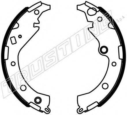 TRUSTING 115339 Комплект гальмівних колодок