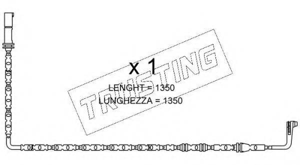 TRUSTING SU286 Сигналізатор, знос гальмівних колодок