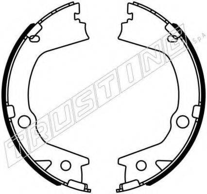 TRUSTING 040164 Комплект гальмівних колодок, стоянкова гальмівна система