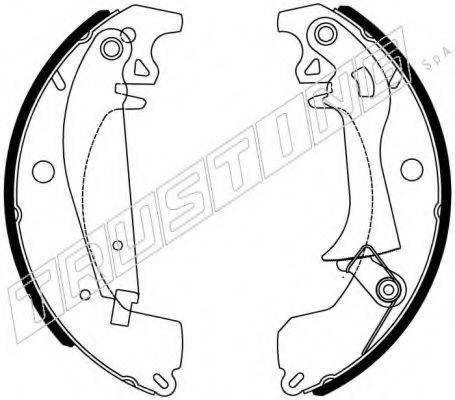 TRUSTING 088219Y Комплект гальмівних колодок