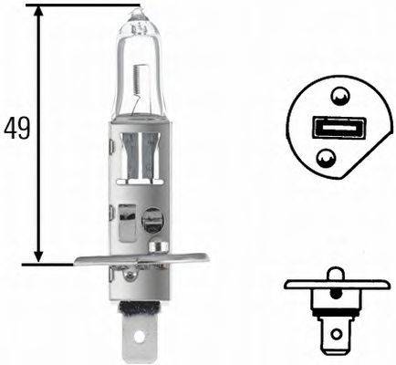 HELLA 8GH002089361 Лампа розжарювання, фара далекого світла; Лампа розжарювання, основна фара; Лампа розжарювання, протитуманна фара; Лампа розжарювання; Лампа розжарювання, основна фара