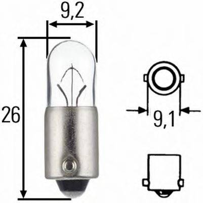 HELLA 8GP002067121 Лампа розжарювання, ліхтар покажчика повороту; Лампа розжарювання; ліхтар освітлення номерного знака; Лампа розжарювання, задній гаражний вогонь; Лампа розжарювання, освітлення салону; Лампа розжарювання, ліхтар освітлення багажника; Лампа розжарювання, вогні стоянки / габаритні ліхтарі; Лампа розжарювання; Лампа розжарювання, стоянковий/габаритний вогонь; Лампа розжарювання, освітлення салону