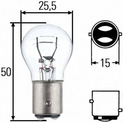 HELLA 8GD002078011 Лампа розжарювання, ліхтар покажчика повороту; Лампа розжарювання, ліхтар сигналу гальм./задній габ. вогонь; Лампа розжарювання, ліхтар сигналу гальмування; Лампа розжарювання, задній гаражний вогонь; Лампа розжарювання, вогні стоянки / габаритні ліхтарі; Лампа розжарювання; Лампа розжарювання, ліхтар сигналу гальм./задній габ. вогонь