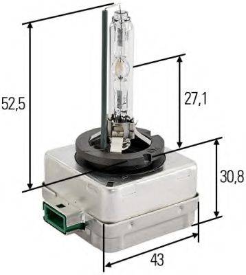 HELLA 8GS009028201 Лампа розжарювання, основна фара