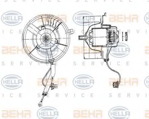 HELLA 8EW009158111 Вентилятор салону