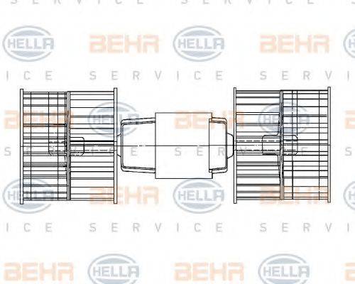 HELLA 8EW009158281 Вентилятор салону