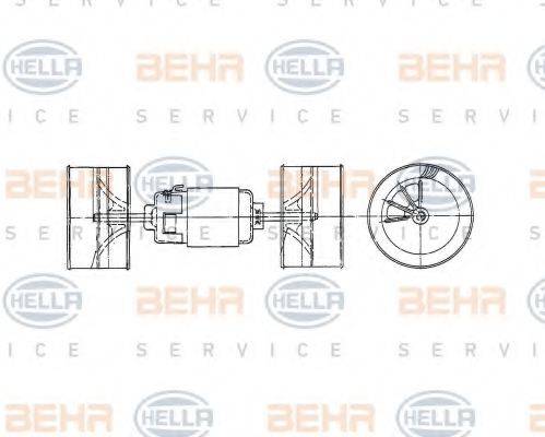 HELLA 8EW009160491 Вентилятор салону