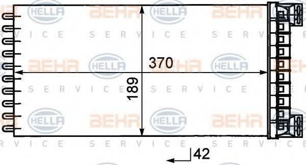 HELLA 8FH351029081 Теплообмінник, опалення салону