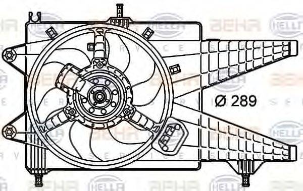 HELLA 8EW351039651 Вентилятор, охолодження двигуна