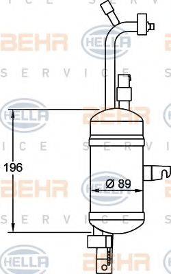 HELLA 8FT351192341 Осушувач, кондиціонер