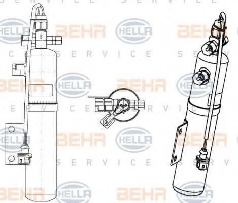 HELLA 8FT351197431 Осушувач, кондиціонер