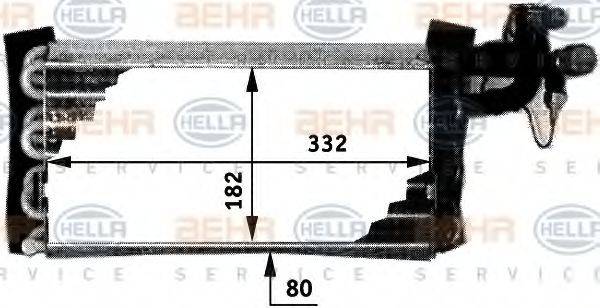 HELLA 8FV351211231 Випарник, кондиціонер