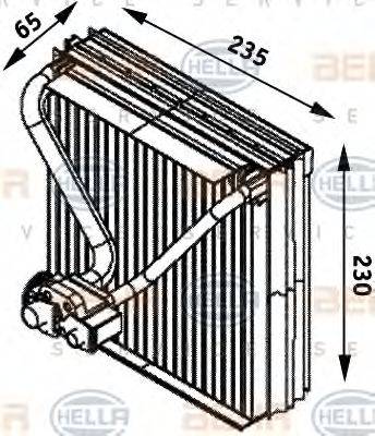 HELLA 8FV351211561 Випарник, кондиціонер