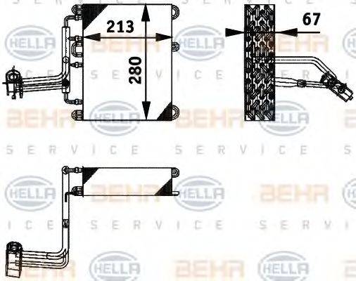 HELLA 8FV351211581 Випарник, кондиціонер