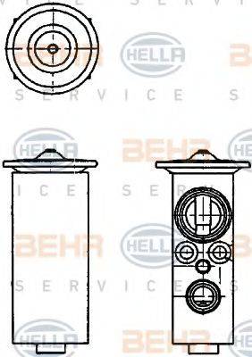 HELLA 8UW351234141 Розширювальний клапан, кондиціонер