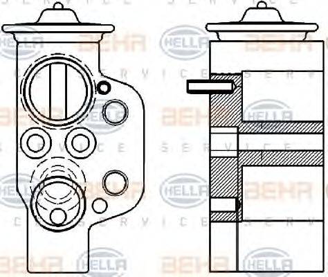 HELLA 8UW351239621 Розширювальний клапан, кондиціонер