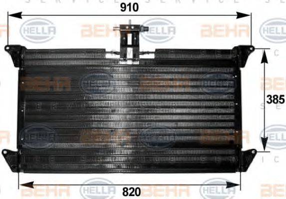 HELLA 8FC351300181 Конденсатор, кондиціонер