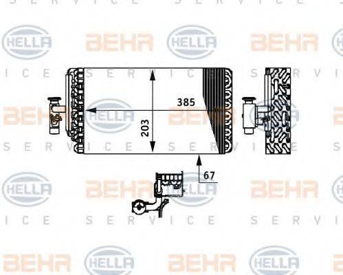 HELLA 8FV351330111 Випарник, кондиціонер