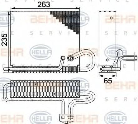 HELLA 8FV351330271 Випарник, кондиціонер