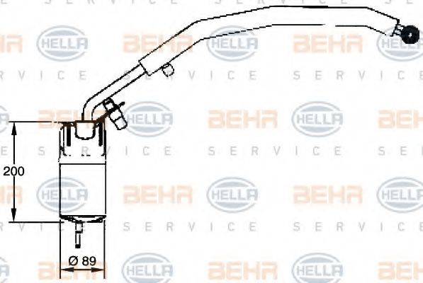 HELLA 8FT351335071 Осушувач, кондиціонер