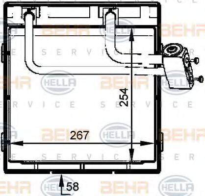 HELLA 8FV351336081 Випарник, кондиціонер