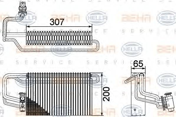 HELLA 8FV351336131 Випарник, кондиціонер