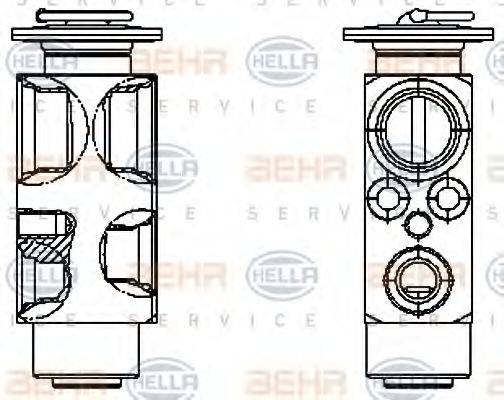 HELLA 8UW351336161 Розширювальний клапан, кондиціонер