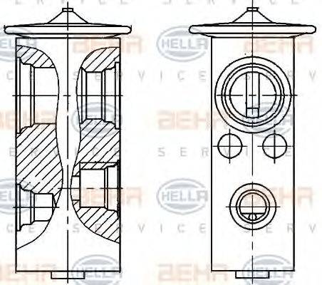 HELLA 8UW351336311 Розширювальний клапан, кондиціонер