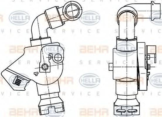 HELLA 9XL351341041 Регулюючий клапан охолоджувальної рідини