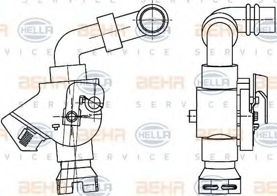 HELLA 9XL351341061 Регулюючий клапан охолоджувальної рідини