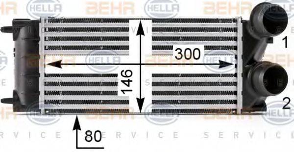 HELLA 8ML376700071 Інтеркулер