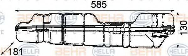 HELLA 8MA376705121 Компенсаційний бак, охолоджуюча рідина