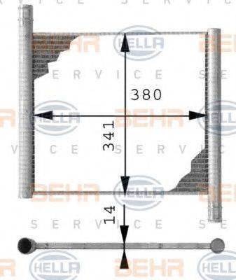 HELLA 8MK376712551 Радіатор, охолодження двигуна