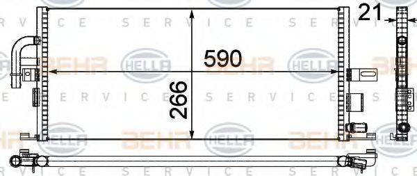 HELLA 8MK376721081 Низькотемпературний охолоджувач, інтеркулер