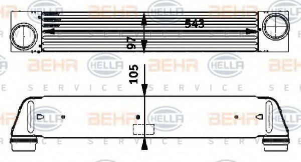 HELLA 8ML376723501 Інтеркулер