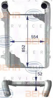 HELLA 8ML376723771 Інтеркулер