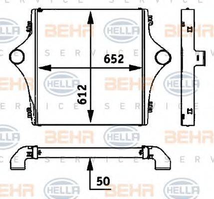 HELLA 8ML376724201 Інтеркулер