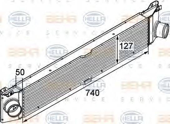 HELLA 8ML376746011 Інтеркулер