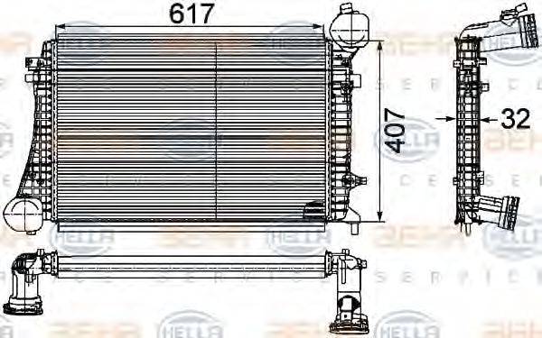 HELLA 8ML376746151 Інтеркулер