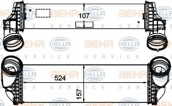 HELLA 8ML376746261 Інтеркулер