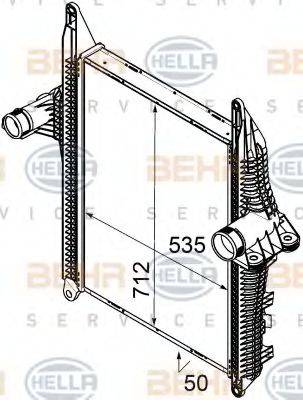 HELLA 8ML376746291 Інтеркулер