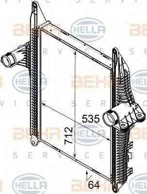 HELLA 8ML376746301 Інтеркулер