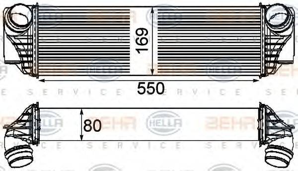 HELLA 8ML376746421 Інтеркулер