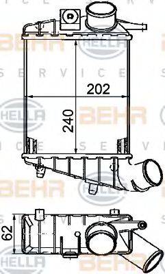 HELLA 8ML376746541 Інтеркулер