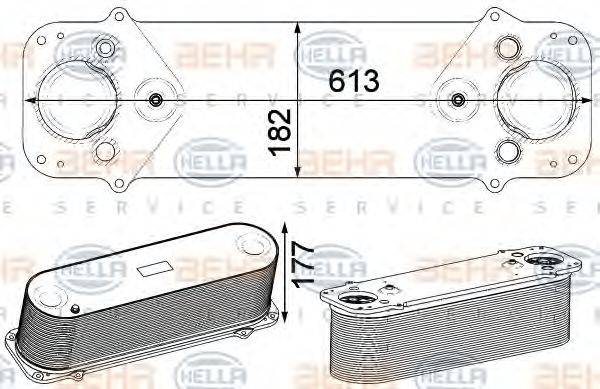 HELLA 8ML376750501 Інтеркулер