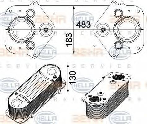 HELLA 8ML376750521 Інтеркулер