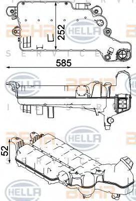 HELLA 8MA376750611 Компенсаційний бак, охолоджуюча рідина