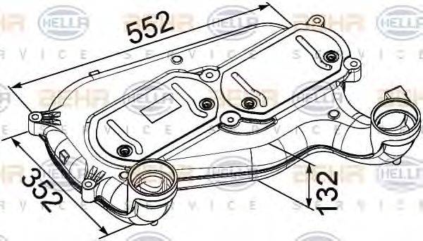 HELLA 8ML376756001 Інтеркулер