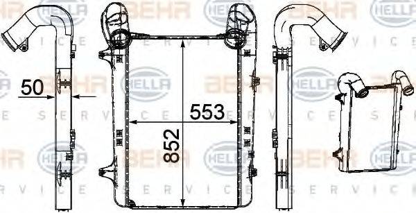 HELLA 8ML376756101 Інтеркулер