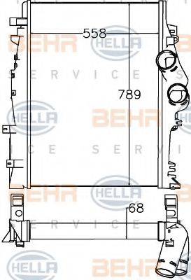 HELLA 8ML376758151 Інтеркулер